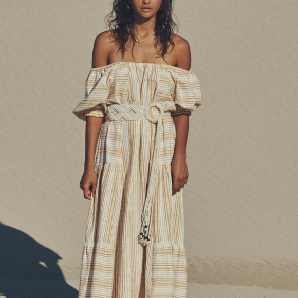 Spell Lady Palm gown Toffee L NWT - Picture 2 of 9